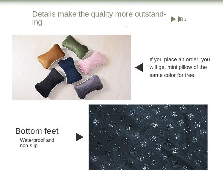 Cama para mascotas M c/ almohada