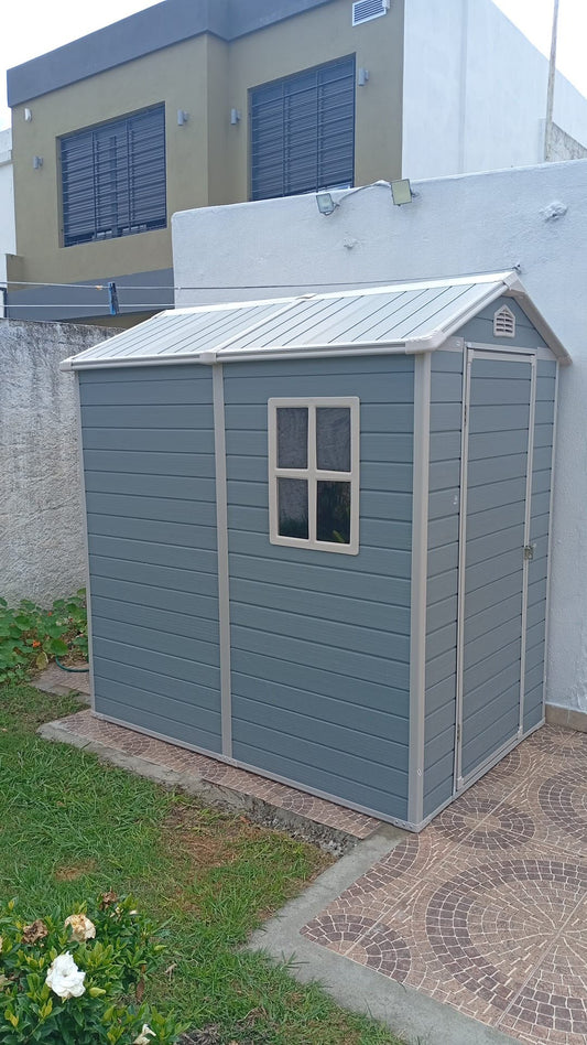 Galpón Cobertizo De Jardín 2.5m2 Polipropileno Con Piso