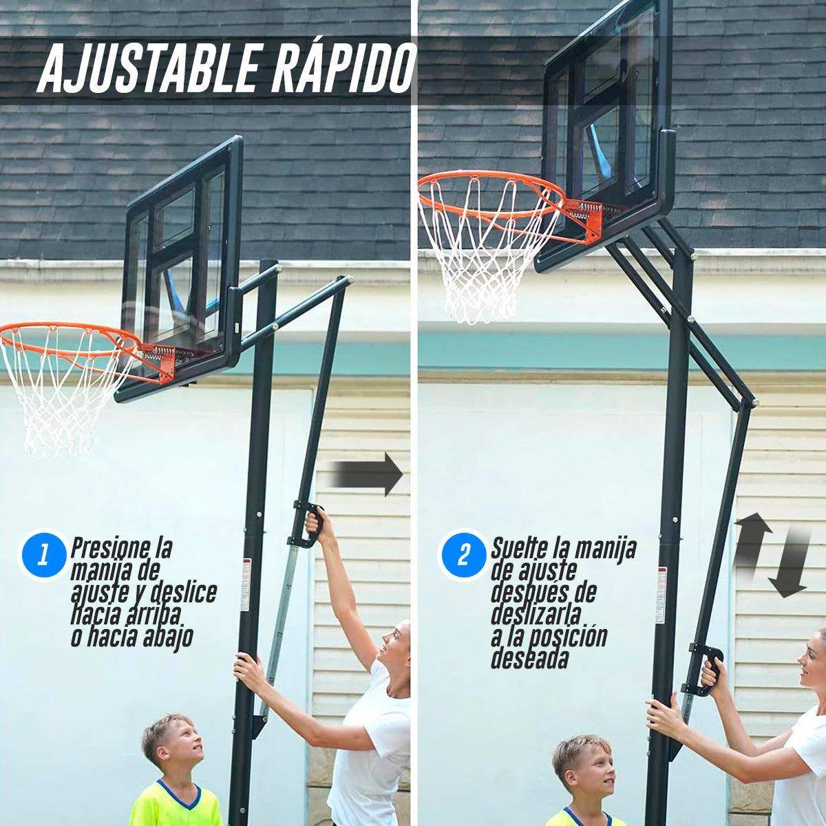 Tablero Básquetbol Profesional Altura Ajustable 1.5 A 3.05