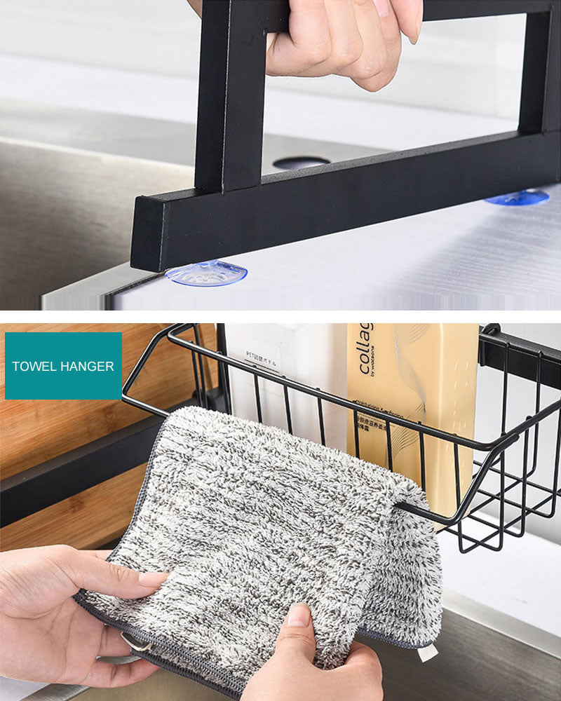 Escurridor Seca Plato De Acero Vajilla Niveles 2 Pisos 65cm