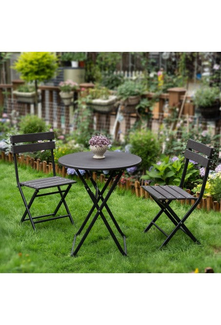 Juego De Jardín Balcón Exterior Mesa Y Sillas Patio Terraza